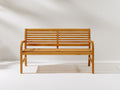 Banc de jardin - bois - 160x58x86 cm - miel - style classique