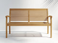 Banc de jardin - bois - 165x59x88 cm - naturel - style classique