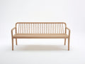 Banc de jardin - bois - 162x58x82 cm - naturel - design épuré