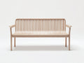 Banc de jardin - bois - 158x57x81 cm - naturel - design moderne