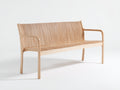 Banc de jardin - bois - 152x56x83 cm - naturel - design contemporain