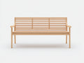 Banc de jardin - bois - 168x60x89 cm - naturel - style classique